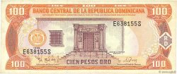 100 Pesos Oro DOMINICAN REPUBLIC  1998 P.156b VF