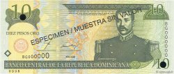 10 Pesos Oro Spécimen DOMINICAN REPUBLIC  2000 P.165s1 UNC