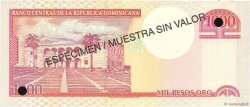 1000 Pesos Oro Spécimen RÉPUBLIQUE DOMINICAINE  2000 P.163s ST
