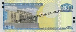 2000 Pesos Oro Spécimen DOMINICAN REPUBLIC  2002 P.174s1 UNC