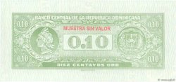 10 Centavos Oro Spécimen RÉPUBLIQUE DOMINICAINE  1961 P.086s pr.NEUF