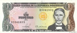 1 Peso Oro DOMINICAN REPUBLIC  1981 P.117b UNC