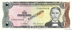 1 Peso Oro Spécimen RÉPUBLIQUE DOMINICAINE  1981 P.117s2 ST