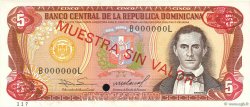 5 Pesos Oro Spécimen DOMINICAN REPUBLIC  1985 P.118s2