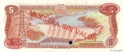 5 Pesos Oro Spécimen RÉPUBLIQUE DOMINICAINE  1985 P.118s2 ST