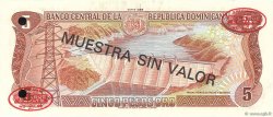 5 Pesos Oro Spécimen RÉPUBLIQUE DOMINICAINE  1988 P.118s3 ST