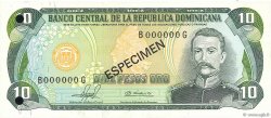 10 Pesos Oro Spécimen RÉPUBLIQUE DOMINICAINE  1981 P.119s1 pr.NEUF