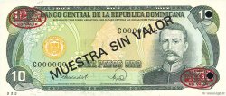 10 Pesos Oro Spécimen RÉPUBLIQUE DOMINICAINE  1988 P.119s3 NEUF