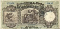 10 Pesos - 1 Condor CILE  1925 P.074 BB