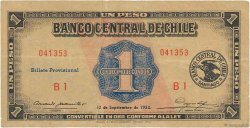1 Peso - 1/10 Condor CHILE  1932 P.088a VF