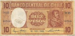 10 Pesos - 1 Condor CHILE
  1943 P.103 MBC