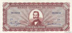 5 Escudos sur 5000 Pesos CHILE  1960 P.130 UNC-