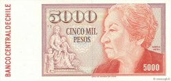 5000 Pesos CHILE  1991 P.155c AU
