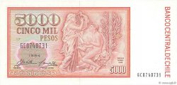 5000 Pesos CHILE  1994 P.155d UNC