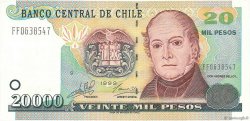 20000 Pesos CHILE  1999 P.159a UNC-