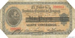 20 Centesimos sur 1 Peso URUGUAY  1918 P.014 B