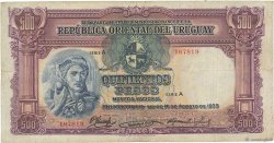 500 Pesos URUGUAY  1935 P.032a BC+