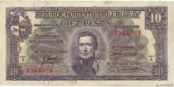 10 Pesos URUGUAY  1939 P.037a BC+
