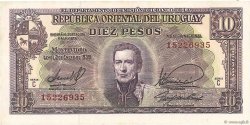 10 Pesos URUGUAY  1939 P.037c XF