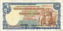50 Pesos URUGUAY  1939 P.038b VF+