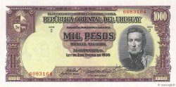 1000 Pesos URUGUAY  1939 P.041c fST