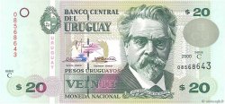 20 Pesos Uruguayos URUGUAY  2000 P.083a UNC-