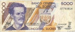 5000 Sucres EKUADOR  1999 P.128c S