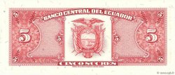 5 Sucres EKUADOR  1988 P.113d fST+