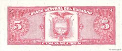 5 Sucres EKUADOR  1975 P.108a ST