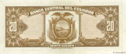 20 Sucres ECUADOR  1955 P.102a FDC
