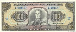 100 Sucres ECUADOR  1990 P.123