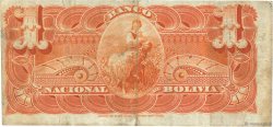 1 Boliviano BOLIVIA  1892 PS.211b BC+