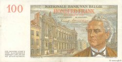 100 Francs BELGIEN  1958 P.129c fVZ
