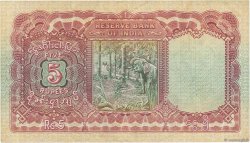 5 Rupees BURMA (VOIR MYANMAR)  1945 P.04 BC+