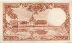 50 Kyats BURMA (VOIR MYANMAR)  1958 P.50a XF