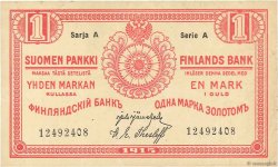1 Markka FINLAND  1915 P.016b VF+