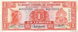 1 Lempira HONDURAS  1965 P.054Ab fST