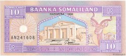 10 Shillings / 10 Shilin SOMALILAND  1996 P.02b FDC