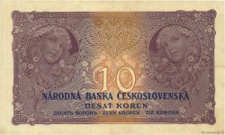 10 Korun CZECHOSLOVAKIA  1927 P.020a VF