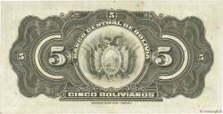 5 Bolivianos BOLIVIEN  1928 P.120a fVZ