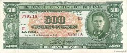 500 Bolivianos BOLIVIEN  1945 P.148 VZ