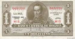 1 Boliviano BOLIVIEN  1928 P.128c fST+