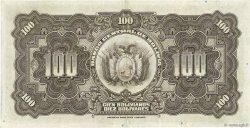 100 Bolivianos BOLIVIEN  1928 P.125a VZ