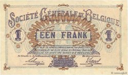 1 Franc BELGIEN  1916 P.086b VZ