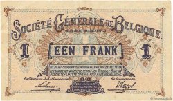 1 Franc BÉLGICA  1916 P.086b MBC