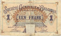 1 Franc BELGIQUE  1917 P.086b TB
