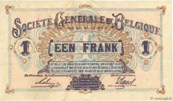 1 Franc BELGIO  1918 P.086b BB