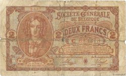 2 Francs BELGIO  1915 P.087 q.MB