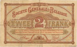 2 Francs BELGIO  1916 P.087 MB