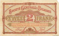 2 Francs BELGIEN  1918 P.087 SS